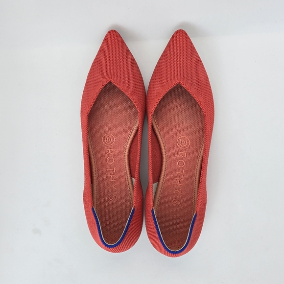 ROTHY'S Poppy Red Flats 6.5 - Picture 5 of 8